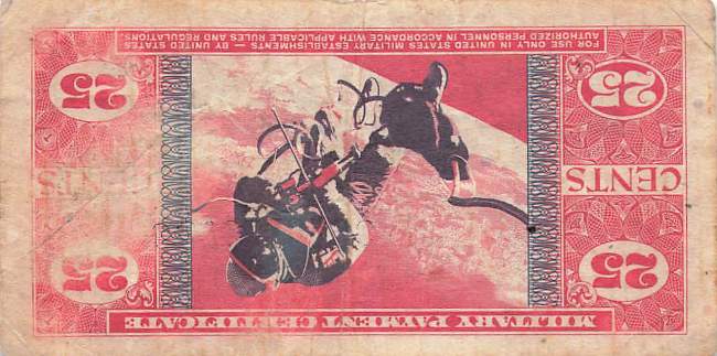 USA MPC Series 681 p.M77 25 Cents 1969 F
